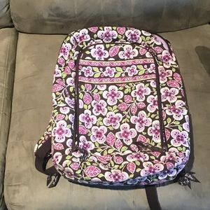 Vera Bradley Laptop Backpack in Plum Petals